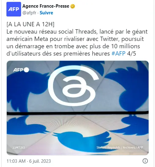 Agence France Presse Threads