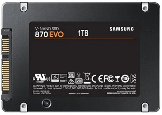 Disque SSD Interne Samsung 870 EVO MZ-77E1T0B/EU 1 To