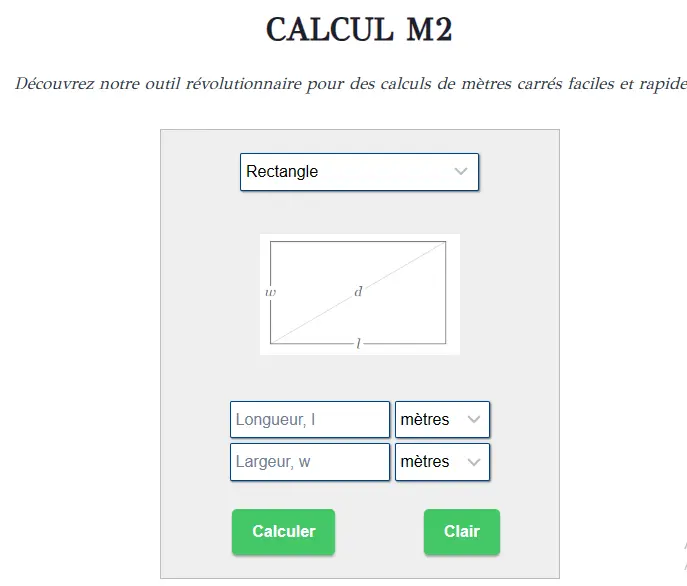 Calcul-m2 Logiciel gratuit calcul surface m2